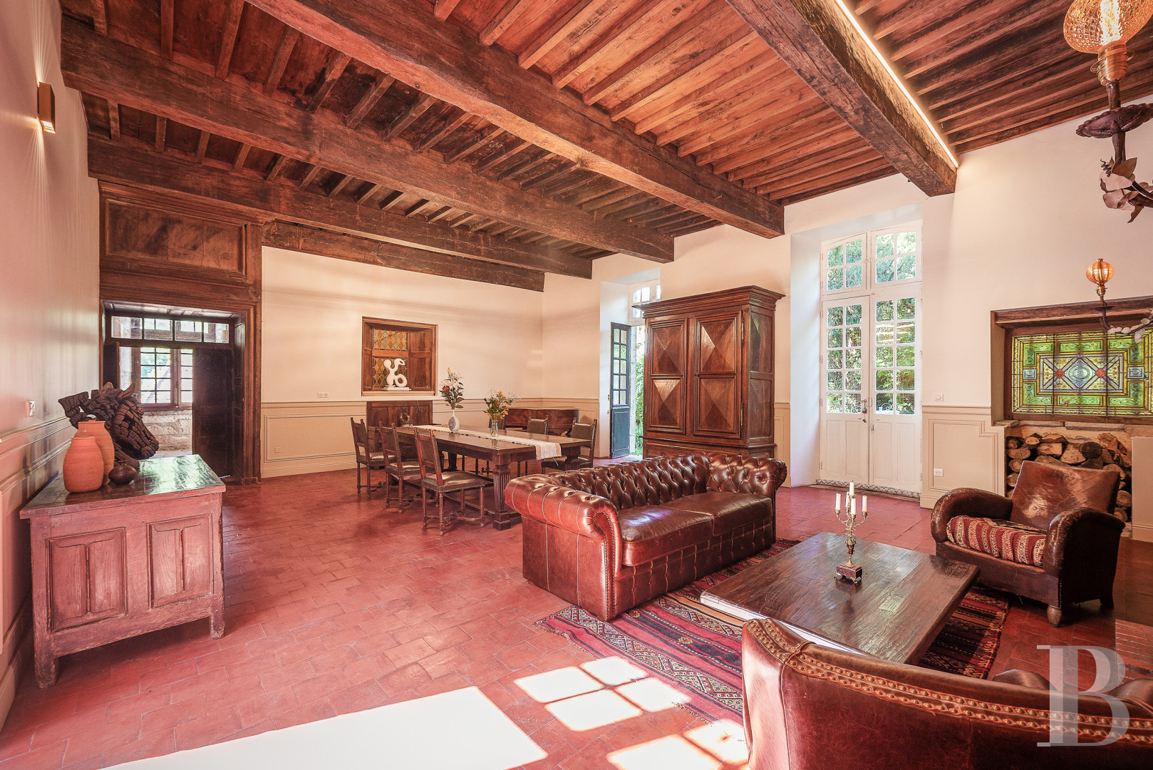An elegant 17th-century manor house and overhanging gardens, in Autoire, in the Lot department  - photo  n°6